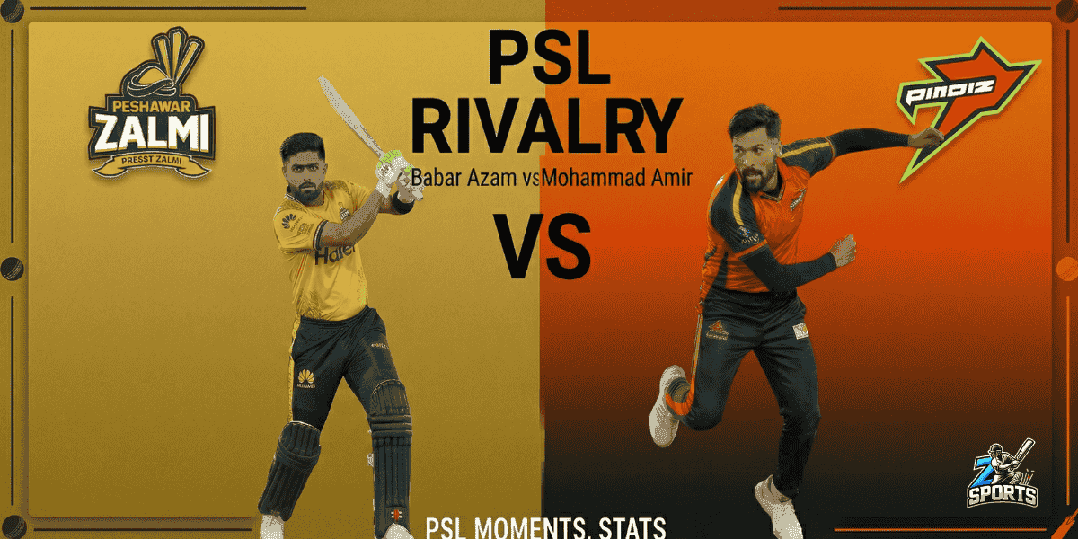 Babar Azam vs Mohammad Amir PSL Rivalry PSL Moments, Stats