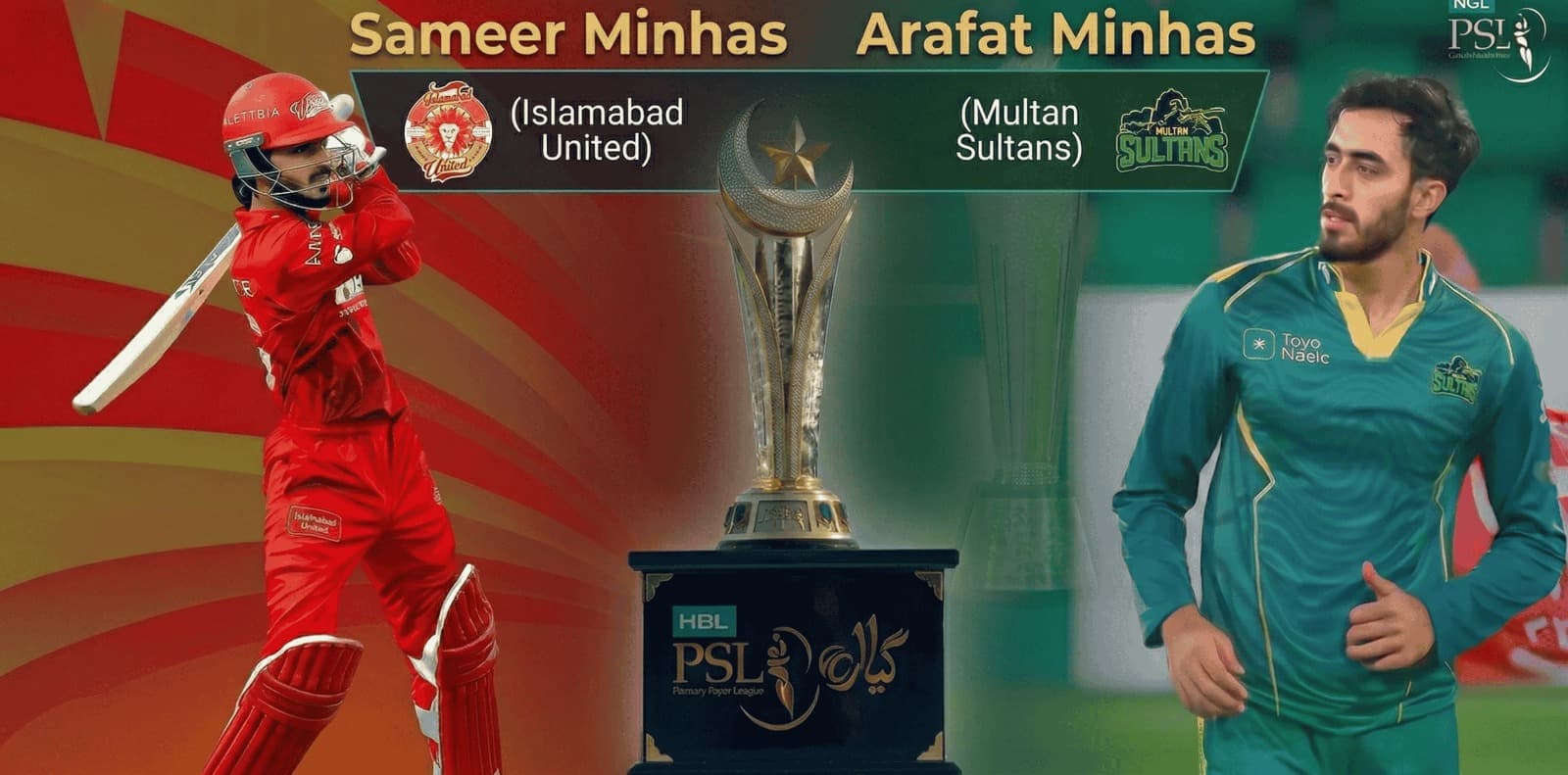 Sameer Minhas & Arafat Minhas PSL 2026 Teams, Stats & Result