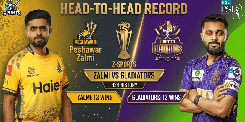 Peshawar Zalmi vs Quetta Gladiators Head-to-Head Stats (2026)