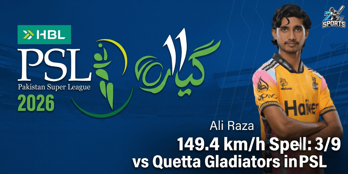 Ali Raza 149.4 KMH Speed & 39 Spell vs Quetta in PSL 11