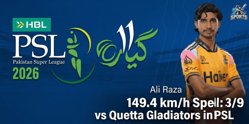 Ali Raza 149.4 KMH Speed & 39 Spell vs Quetta in PSL 11