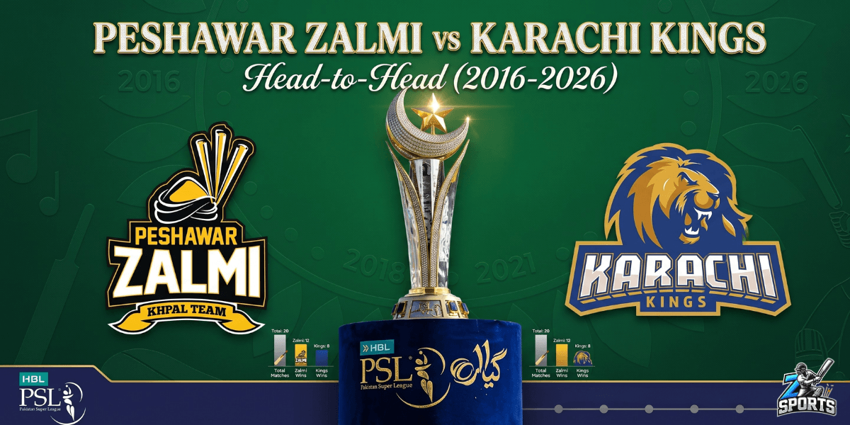 Peshawar Zalmi vs Karachi Kings Head-to-Head ( 2016-2026)