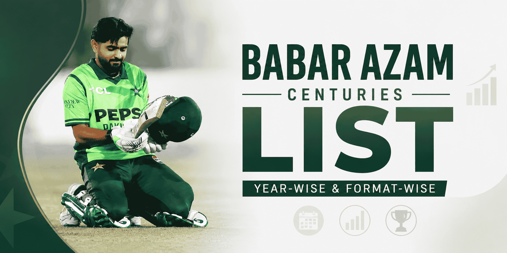 Babar Azam Centuries List Year-Wise & Format-Wise