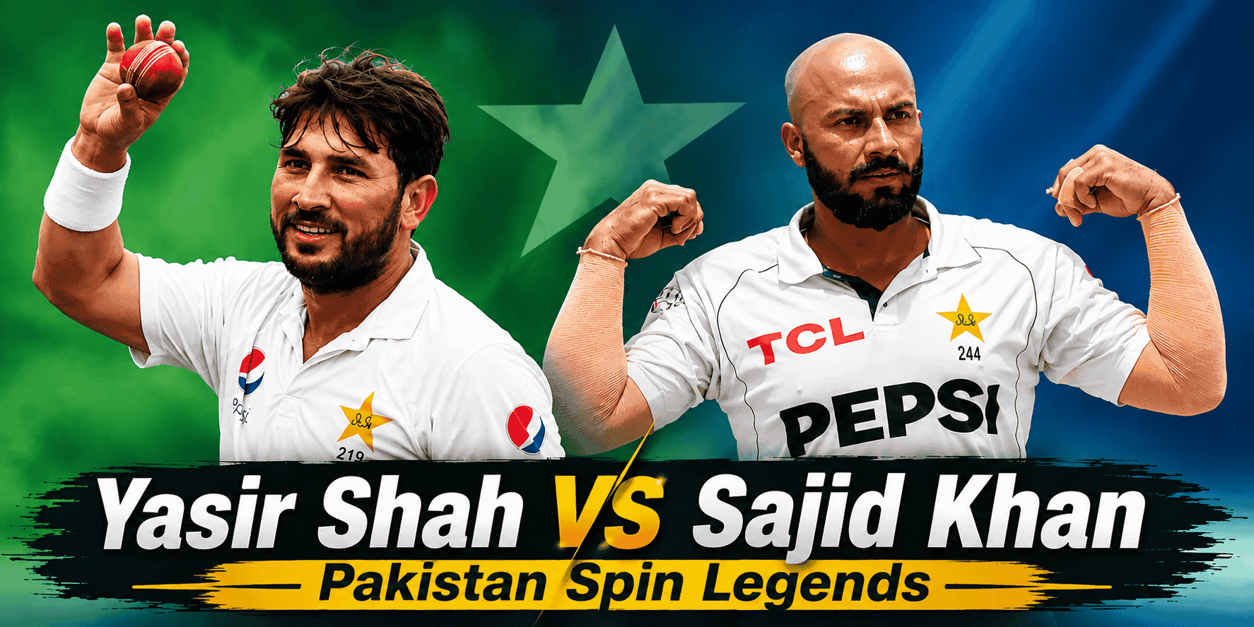 Sajid Khan vs Yasir Shah: Test Wickets & Bowling Comparison