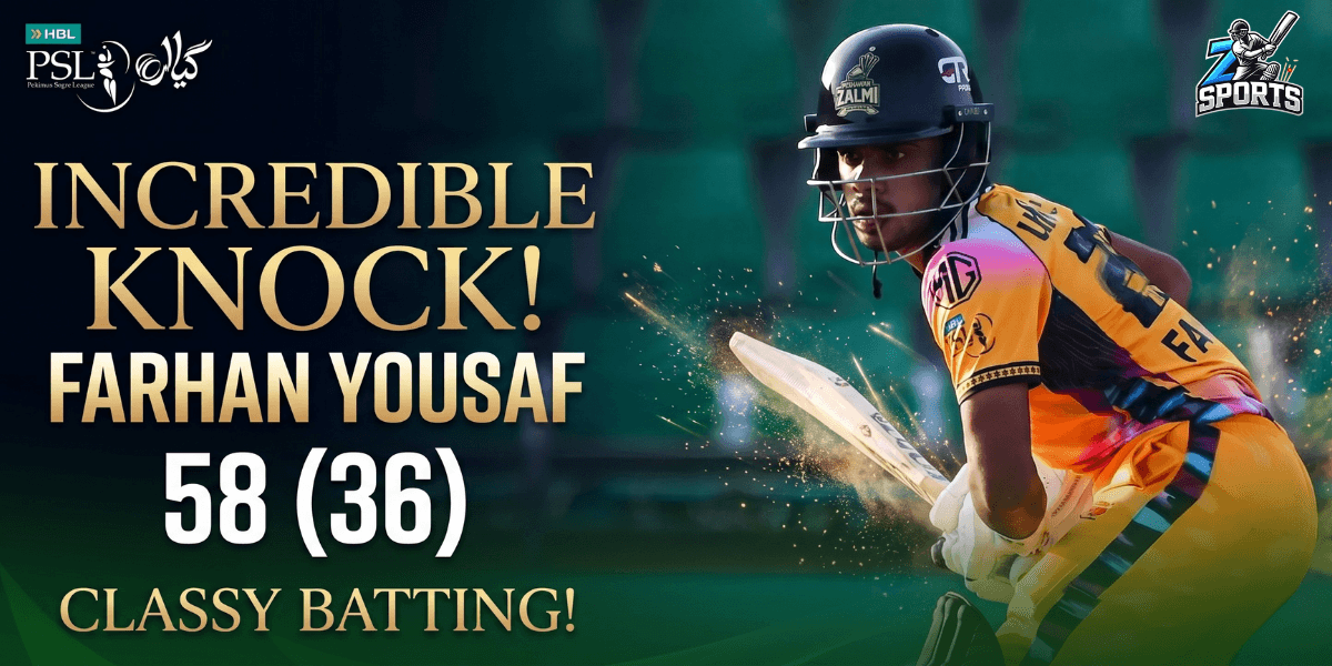 Incredible Knock! Farhan Yousaf 58 (36) Classy Batting in PSL11