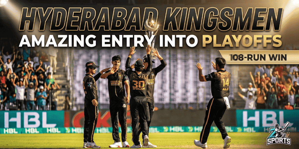 Hyderabad Kingsmen's Amazing Entry into Playoffs: 108-Run win