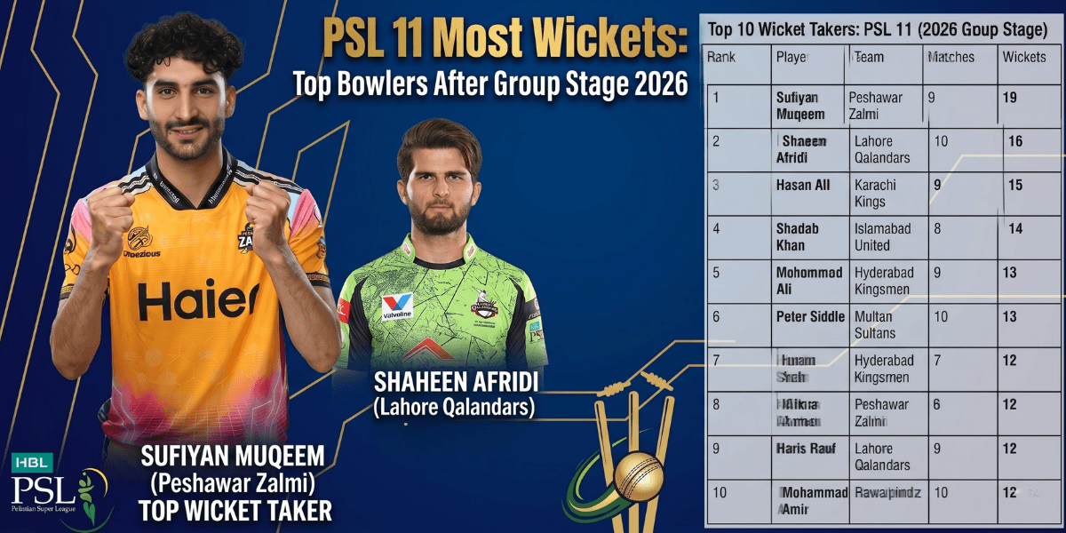 PSL 11 Most Wickets Top Bowlers After Group Stage 2026