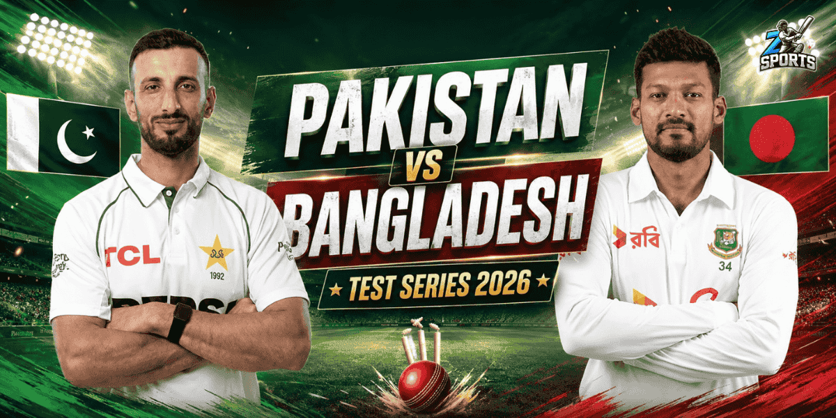PAK vs BAN 1st Test 2026 Scores, Playing XI & News Updates