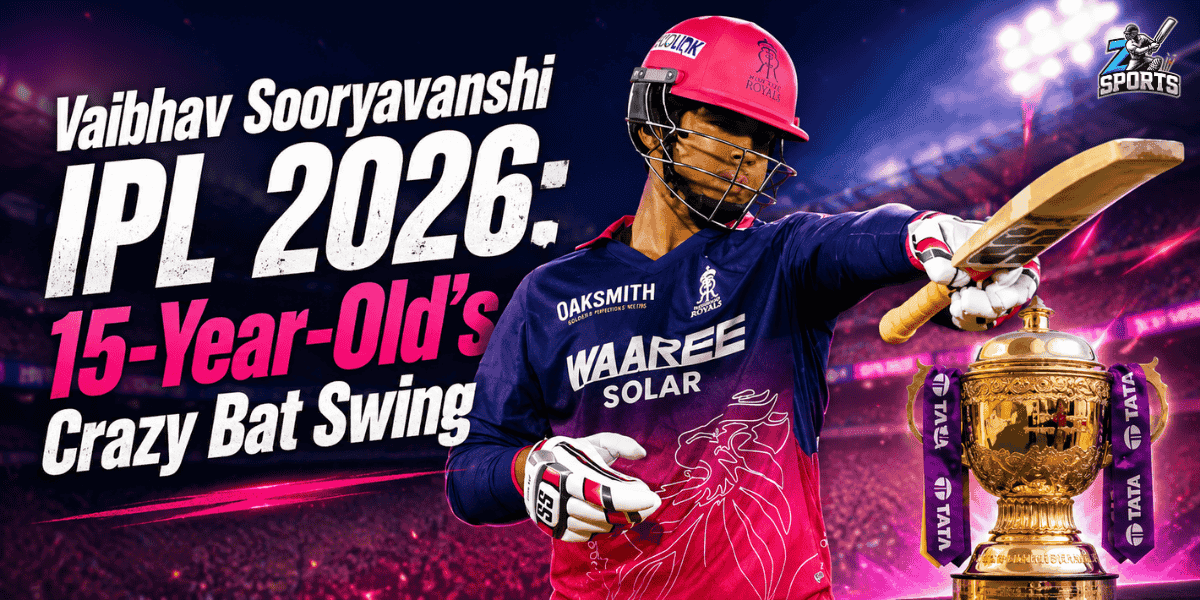 Vaibhav Sooryavanshi IPL 2026: 15-Year-Old's Crazy Bat Swing