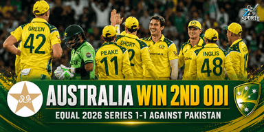 Australia Win 2nd ODI, Equal 2026 Series 1-1 Against Pakistan