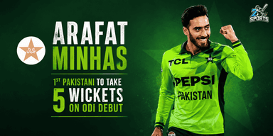 ARAFAT MINHAS 1st Pakistani to take 5 wickets on ODI debut