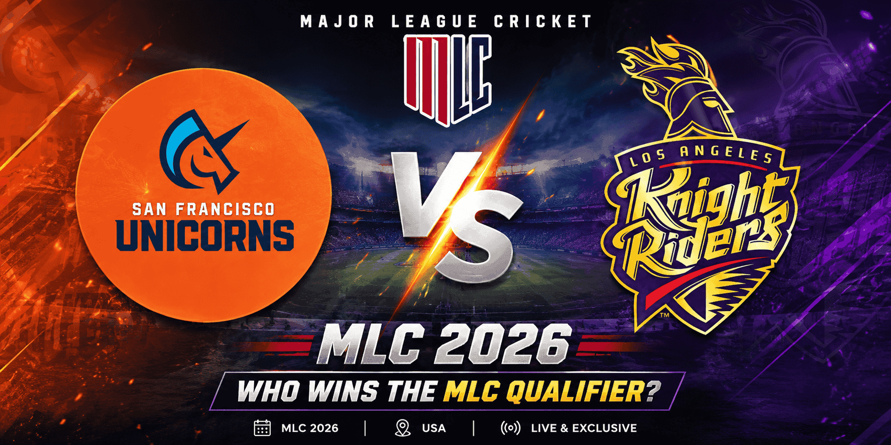 SF Unicorns vs LAKR MLC 2026 Who Wins the MLC Qualifier