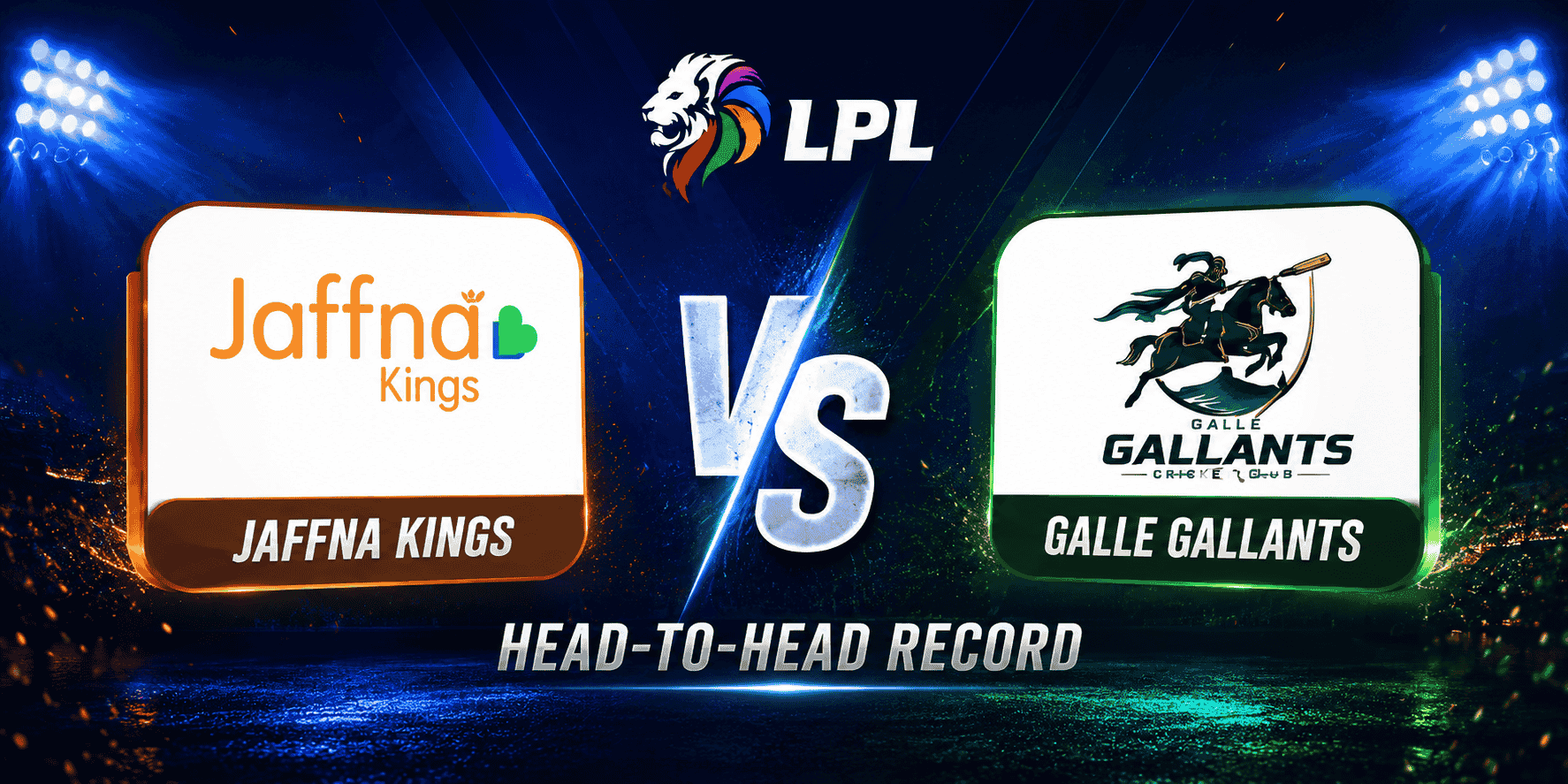 Galle Gallants vs Jaffna Kings Head-to-Head Record