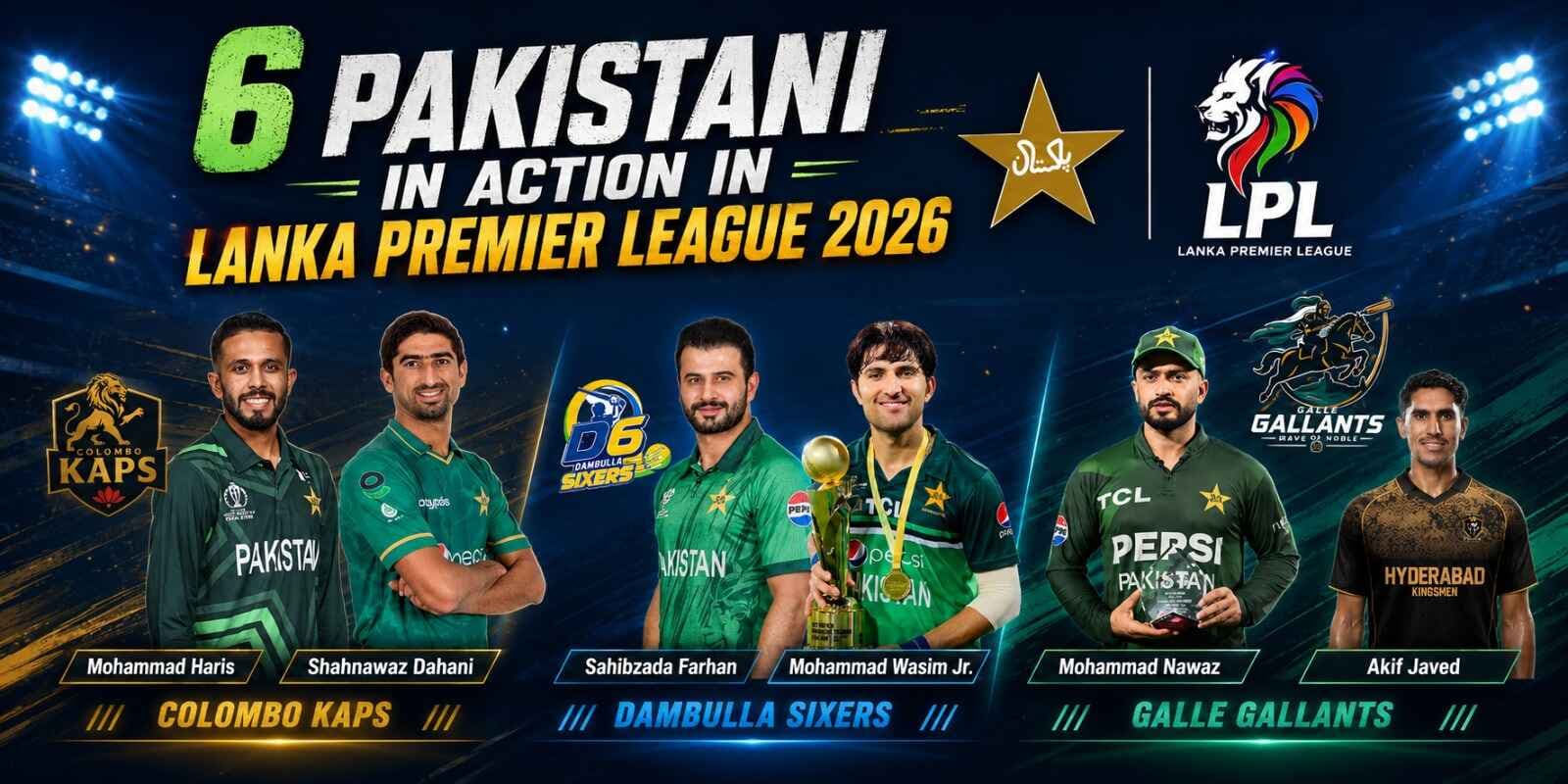 LPL 2026: 6 Pakistani Players in Action! (Latest News)