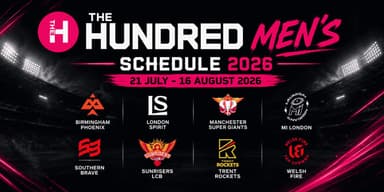 The Hundred Men's Schedule 2026: Teams, Rules & Fixtures