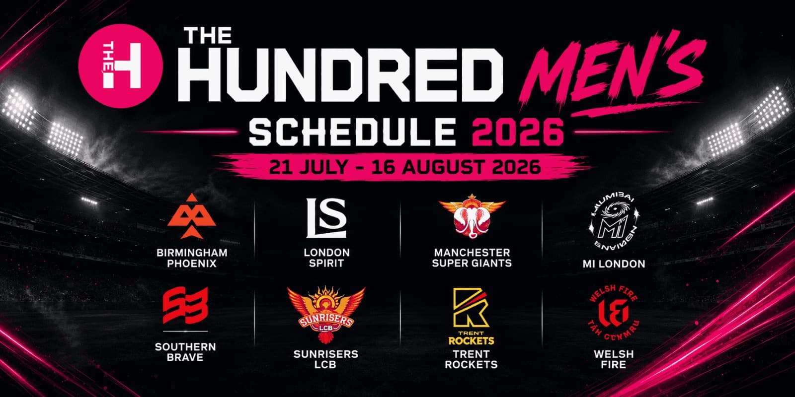 The Hundred Men's Schedule 2026: Teams, Rules & Fixtures