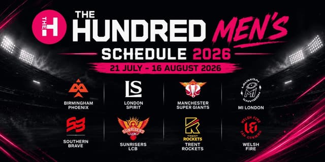 The Hundred Men's Schedule 2026: Teams, Rules & Fixtures